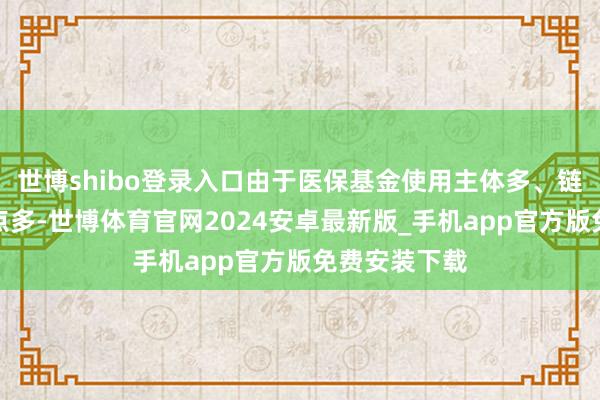 世博shibo登录入口由于医保基金使用主体多、链条长、风险点多-世博体育官网2024安卓最新版_手机app官方版免费安装下载