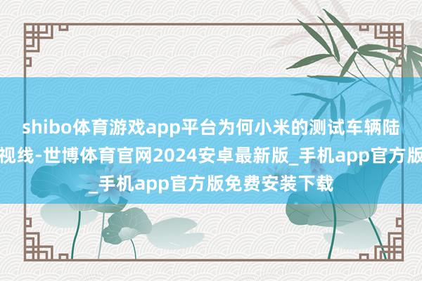 shibo体育游戏app平台为何小米的测试车辆陆续出当今公众视线-世博体育官网2024安卓最新版_手机app官方版免费安装下载