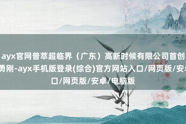 ayx官网普萃超临界（广东）高新时候有限公司首创东谈主胡勇刚