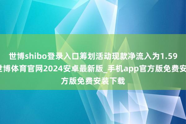 世博shibo登录入口筹划活动现款净流入为1.59亿元-世博体育官网2024安卓最新版_手机app官方版免费安装下载