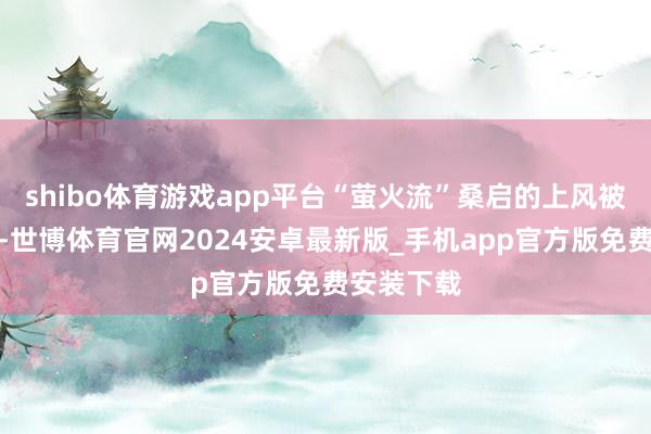 shibo体育游戏app平台“萤火流”桑启的上风被无穷放大-世博体育官网2024安卓最新版_手机app官方版免费安装下载