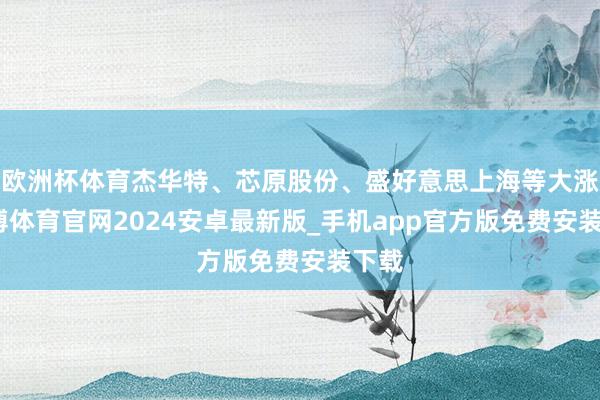 欧洲杯体育杰华特、芯原股份、盛好意思上海等大涨-世博体育官网2024安卓最新版_手机app官方版免费安装下载
