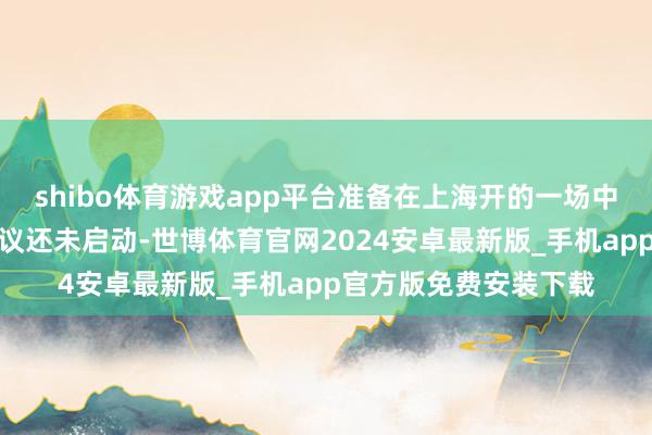 shibo体育游戏app平台准备在上海开的一场中共地下党员的玄妙会议还未启动-世博体育官网2024安卓最新版_手机app官方版免费安装下载