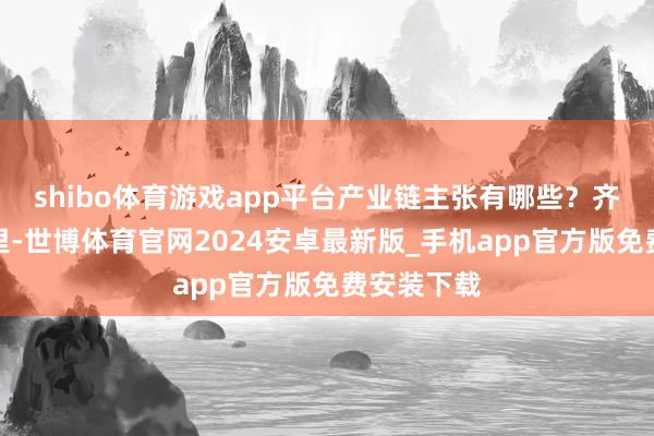 shibo体育游戏app平台产业链主张有哪些?齐在这张图里-世博体育官网2024安卓最新版_手机app官方版免费安装下载