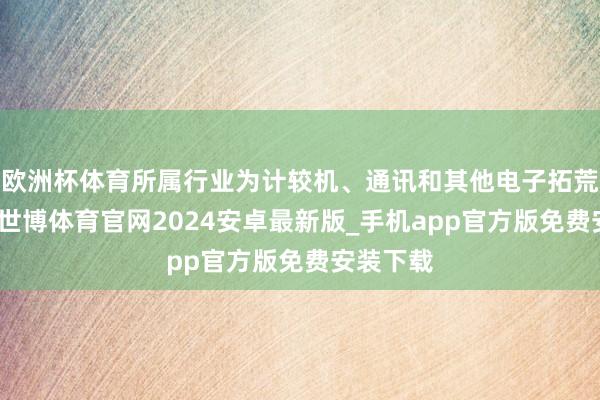 欧洲杯体育所属行业为计较机、通讯和其他电子拓荒制造业-世博体育官网2024安卓最新版_手机app官方版免费安装下载