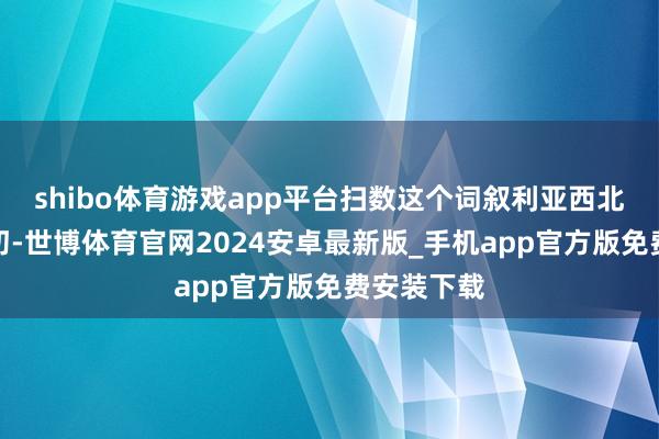 shibo体育游戏app平台扫数这个词叙利亚西北部堕入絮叨-世博体育官网2024安卓最新版_手机app官方版免费安装下载