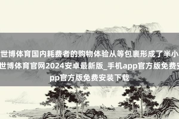 世博体育国内耗费者的购物体验从等包裹形成了半小时投递-世博体育官网2024安卓最新版_手机app官方版免费安装下载