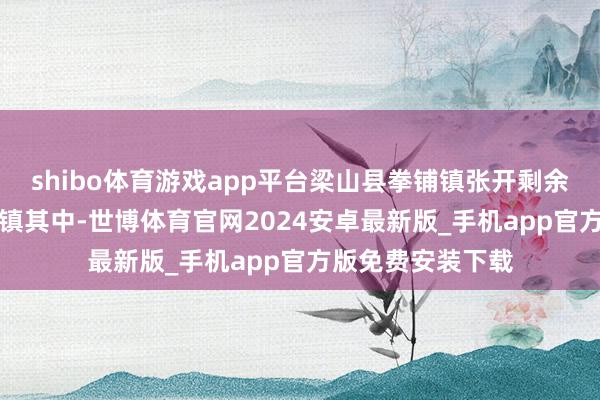 shibo体育游戏app平台梁山县拳铺镇张开剩余75%曲阜市陵城镇其中-世博体育官网2024安卓最新版_手机app官方版免费安装下载